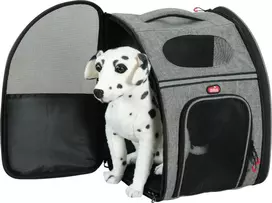 Zolux Nomad transportavimo kuprinė šunims ir katėms 32x25x42 cm Pilka/Juoda (Gray/Black)