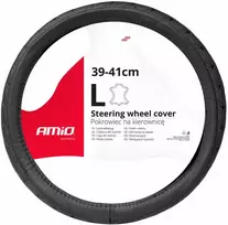 Amio Automobilio vairo užvalkalas 39-41 cm, natūrali oda, SWC-51-L