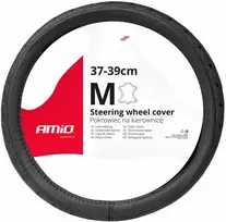 Amio Automobilio vairo užvalkalas 37-39 cm, natūrali oda, SWC-51-M