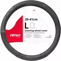 Amio Automobilio vairo užvalkalas 39-41 cm, natūrali oda, SWC-49-L