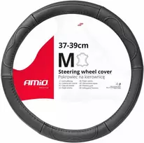 Amio Automobilio vairo užvalkalas 37-39 cm, natūrali oda, SWC-49-M