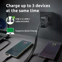 usb c pakrovejas - POWER ADAPTER USB-C GAN  C520C/7810010 INTENSO - 2 nuotrauka
