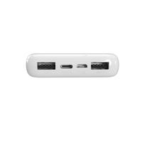 10000mah power bank - PURO Power Bank 10000mAh, 12W, 2xUSB-A + USB-C, baltas - 3 nuotrauka