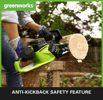 greenworks grandininis pjuklas - Greenworks GD40CS15 35 cm - 10 nuotrauka