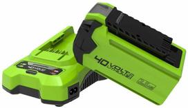 akumuliatorine zoliapjove - Greenworks G40LT33K2; 40 V; 1x2,0 Ah akum. - 2 nuotrauka