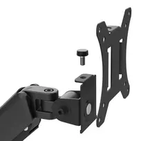 spyruokles - Maclean MC-136 Dvigubas monitoriaus laikiklis, dujinė spyruoklė, 17"-32", 2-10 kg, Juodas (Black) - 2 nuotrauka