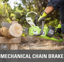 greenworks grandininis pjuklas - Greenworks Cordless Chainsaw, 36 cm - 9 nuotrauka