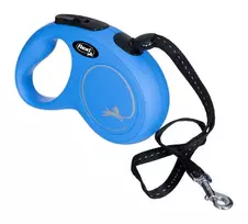 suns pavadeliais - FLEXI New Classic S Cord 5 m mėlynas (Blue) automatinis pavadėlis - 2 nuotrauka