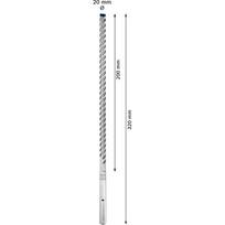graztas betonui 18 mm - Grąžtas betonui Bosch SDS-max-8X; 18x400x540 mm; 5 vnt. - 5 nuotrauka