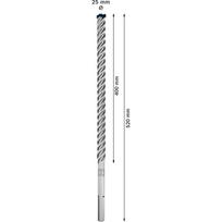 graztas perforatorius - Grąžtas betonui Bosch SDS-max-8X; 25x400x520 mm; 5 vnt. - 5 nuotrauka
