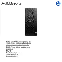 stacionarus kompiuteriai - HP ProDesk 4 Tower G1i Desktop AI PC Intel Core Ultra 5 225 16GB DDR5 512GB SSD Windows 11 Pro Juodas (Black) - 7 nuotrauka