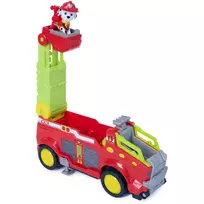 paw patrol figurele - Spin Master PAW Patrol: The Dino Movie Dino Rescue Responder, Marshall's Extra Large Dino Rescue Fire Truck, įvairių spalvų - 4 nuotrauka