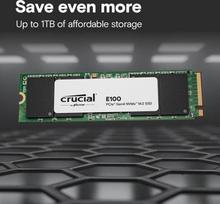 ssd nvme m 2 diskas - Crucial E100 2TB M.2 NVMe PCIe 4.0 SSD - 2 nuotrauka