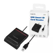 id korteliu skaitytuvas - Logilink USB 2.0 card reader, for smart ID CR0047 Black - 9 nuotrauka