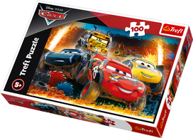 delione 3 - Trefl Puzzle Cars 3 Race's Heroes 100pcs - 2 nuotrauka