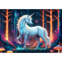 vienaragis delione - Trefl Mystical Unicorn 10955, 1000 det. - 2 nuotrauka