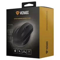 wireless ergonomic mouse - Yenkee YMS 5060L Ergonominė Kairiarankė Belaidė Pelė Juoda (Black) - 2 nuotrauka