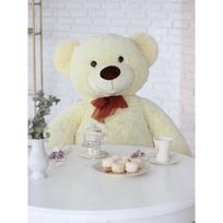pliusinis meskinas - Pliušinis žaislas meška Fancy Bear LT00-MMI4, baltas, 78 cm - 3 nuotrauka