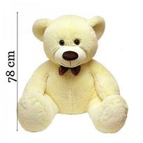 pliusinis meskinas - Pliušinis žaislas meška Fancy Bear LT00-MMI4, baltas, 78 cm - 5 nuotrauka