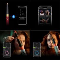 dyson - Dyson Airwrap i.d. Straight + Wavy raudonas/aukso (red/gold) - 3 nuotrauka