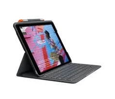 klaviatura slim - Logitech Slim Folio QWERTZ Vokiečių (German) Grafitas (Graphite) - 2 nuotrauka