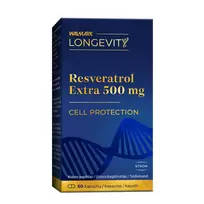 resveratrolis kaps - Walmark Longevit Resveratrol Extra 500mg 60 kapsulių - 2 nuotrauka