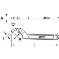 ks tools raktai - Lenktas raktas 114-158mm, KS tools - 2 nuotrauka