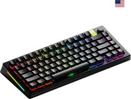 75 klaviatura - Glorious GMMK 3 Pro HE Wireless 75% žaidimų klaviatūra, Prebuilt, US, Juoda (Black) - 7 nuotrauka