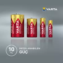 1.5v baterija aa - Varta Max Tech Alkaline Batteries R6 4x AA - 3 nuotrauka