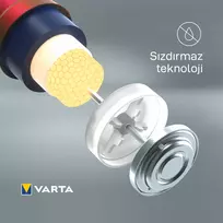 1.5v baterija aa - Varta Max Tech Alkaline Batteries R6 4x AA - 4 nuotrauka