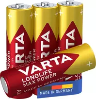 1.5v baterija aa - Varta Max Tech Alkaline Batteries R6 4x AA - 5 nuotrauka