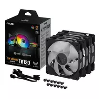 120mm fan - ASUS TUF Gaming TR120 ARGB 120mm Juodas (Black) 3 vnt. - 2 nuotrauka
