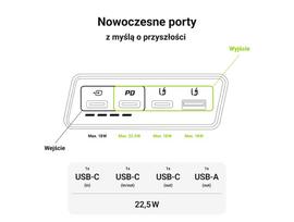 green cell pbgc03 - Green Cell PowerPlay 20S PBGC03SW 20000mAh, 22.5W, baltas - 4 nuotrauka