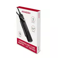 sata usb adapteris 3.5 hdd - AXAGON ADSA-FP2C USB-C 5Gbps - SATA 6G, 2.5" SSD/HDD SLIM adapteris - 2 nuotrauka