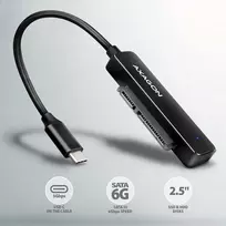 sata usb adapteris 3.5 hdd - AXAGON ADSA-FP2C USB-C 5Gbps - SATA 6G, 2.5" SSD/HDD SLIM adapteris - 7 nuotrauka