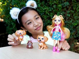 voveraites - Mattel Enchantimals Gerika Golden Retriever & Family lėlė, ZA5088, 15 cm, įvairių spalvų - 6 nuotrauka
