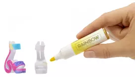 rainbow high leles 28 - MGA Rainbow High Air Brush & Create lėlė - Žalia (Green Eyes), 28 cm - 4 nuotrauka