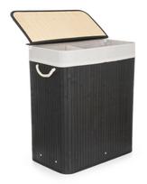 skalbiniu deze - Skalbinių dėžė su pertvara G21 63555162, 105l, bambukinė - 6 nuotrauka