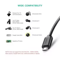 chromecast - Ugreen External network adapter USB 100Mbps for Chromecast 1m Black - 4 nuotrauka