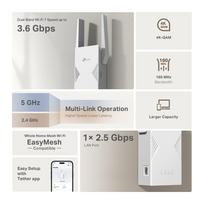 rj 45 - TP-Link RE235BE BE3600 Wi-Fi 7 Range Extender Balta (White) - 7 nuotrauka
