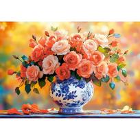puzzle 1500 - Castorland Summer Roses 152315, 47 x 68 cm, 1500 det. - 2 nuotrauka