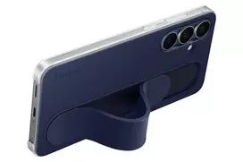galaxy s25 deklas grip - Samsung Galaxy S25 FE Standing Grip Case - Tamsiai Mėlynas (Dark Blue) - 6 nuotrauka