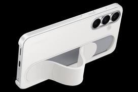 galaxy s25 deklas grip - Samsung Standing Grip Case for Galaxy S25 FE, Baltas (White) - 2 nuotrauka