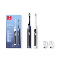 melyna elektrine - Oclean X Lite Smart Sonic Duo Set, pilkas ir mėlynas (Gray and Blue) - 6 nuotrauka
