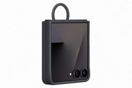 z flip case ring - Samsung Silicone Case with Ring PF766TBEGWW Flip7 (Black) - 2 nuotrauka