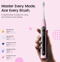 oclean sepetelis - Oclean X Kids S elektrinis dantų šepetėlis, Rožinis (Pink) - 2 nuotrauka