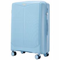 Lagaminas Wings CKT02, S, šviesiai mėlynas 55x40x20cm Ryanair ir Wizzair, polipropilenas , TSA spyna