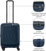 rankinio bagazo lagaminai - WENGER SKYON LAGAMINAS RANKINIAM BAGAŽUI SU PRAPLATINIMO GALIMYBE, Navy Blue - 5 nuotrauka