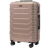 Vidutinio Dydžio Lagaminas Wings Crake 24" Champagne, polikarbonatas, TSA spyna, premium klasė