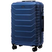 Vidutinio Dydžio Lagaminas Wings Crake 24" Middle Blue, polikarbonatas, TSA spyna, premium klasė